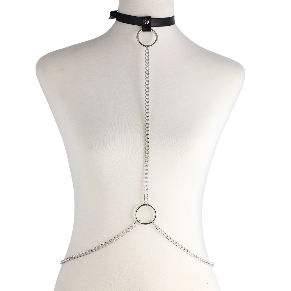 Body Jewelry Goth - Corrente Corporal Sexy Gótica para Mulheres,