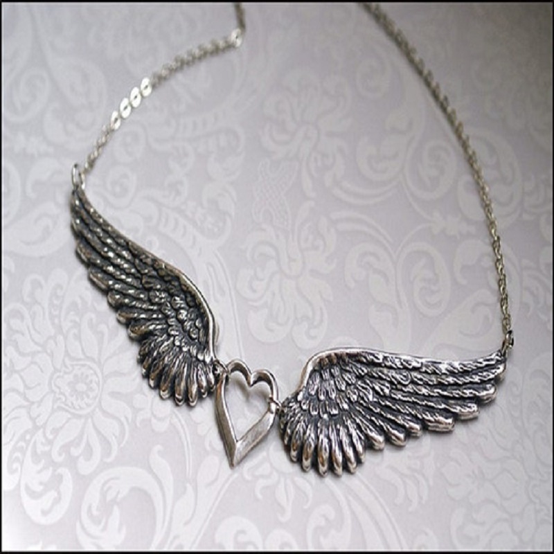 Body Jewelry Goth - Gargantilha de asa misteriosa, joias góticas,