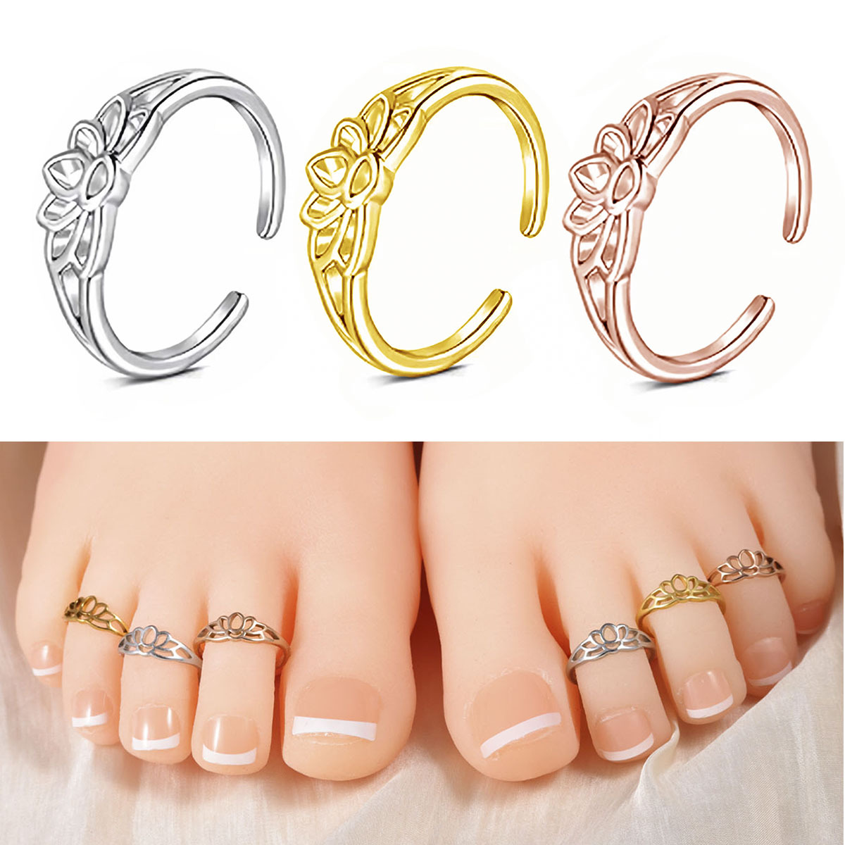 Body Jewelry Rings - Anel de Dedo em Aço Inoxidável