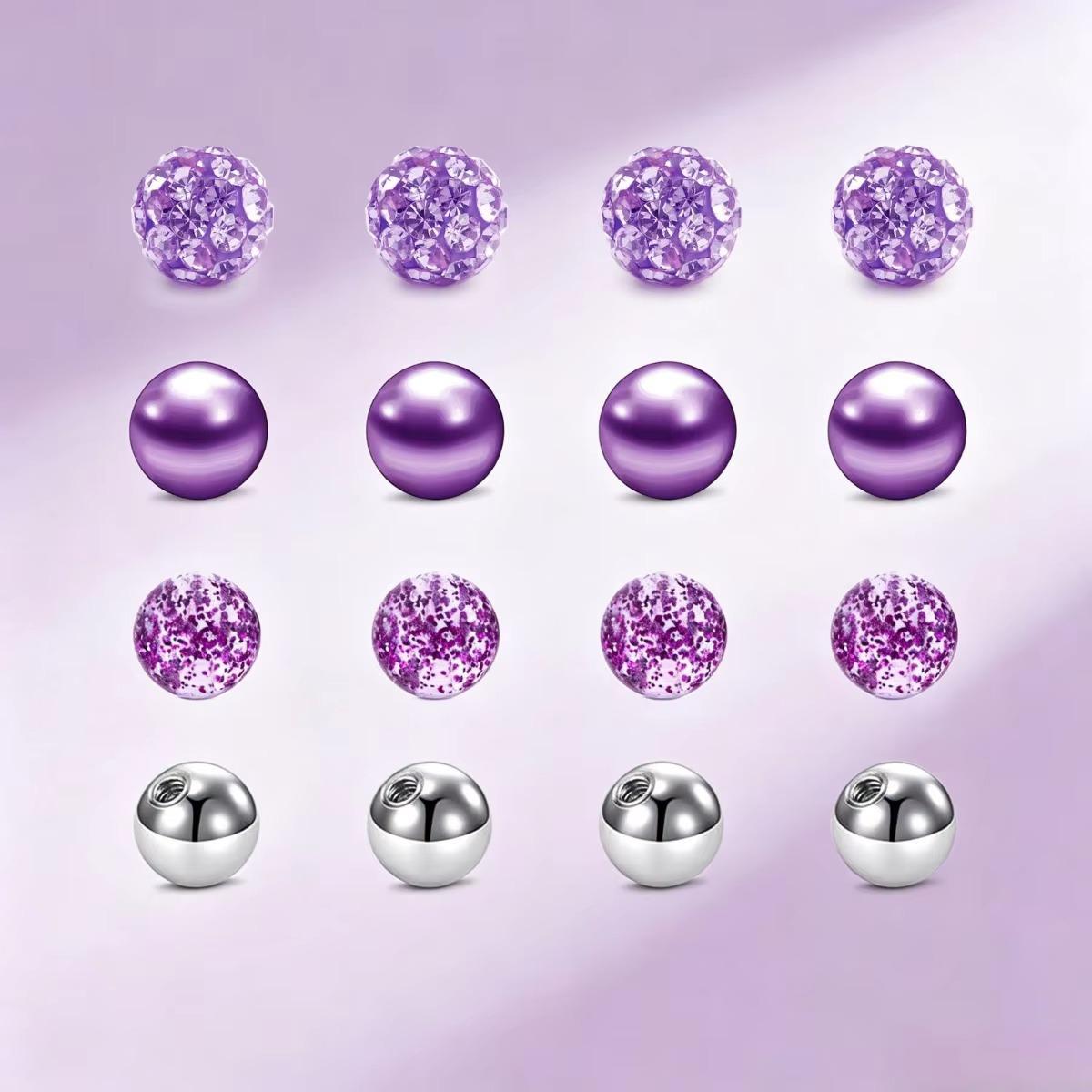 Body Jewelry Industrial - 16 peças de Bolas de Substituição