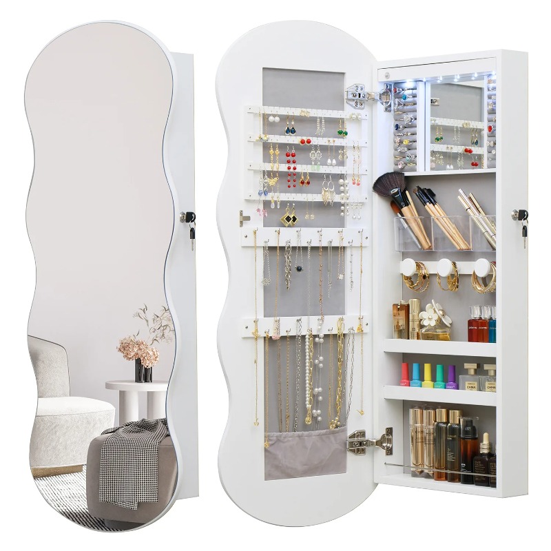 Body Jewelry Storage - Espelho de corpo inteiro europeu simples,