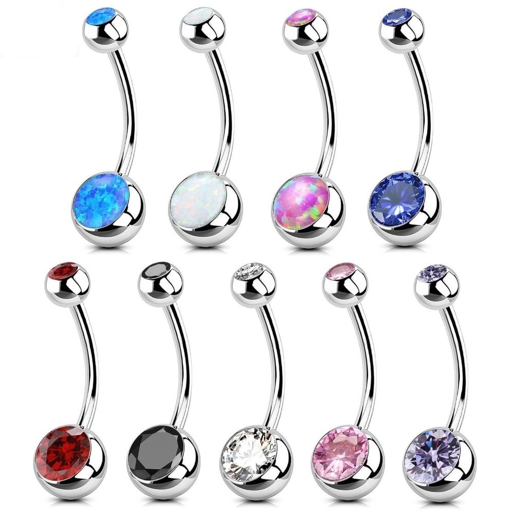 Body Jewelry Materials - Anéis de umbigo de material de
