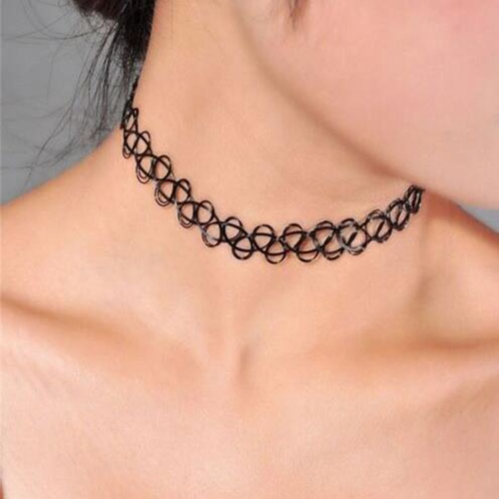 Body Jewelry Goth - Multi Color Trançado Peixe Fio Colar,