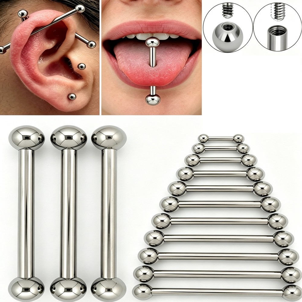 Body Jewelry Industrial - Piercings de Titânio G23 14G 16G: