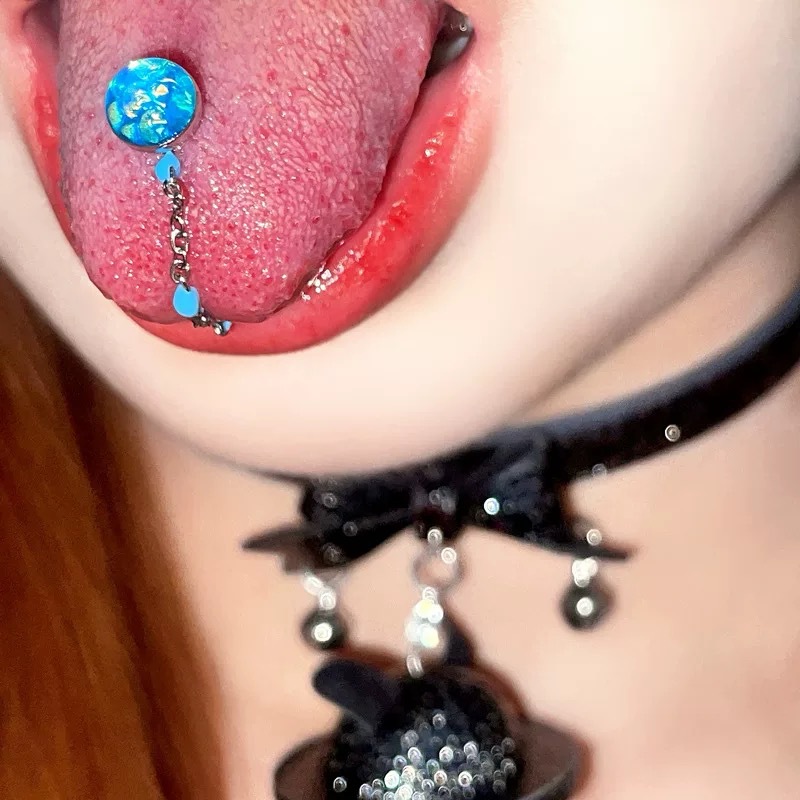 1 Peça Piercing de Língua de A - Body Jewelry Hot avaliação e preço