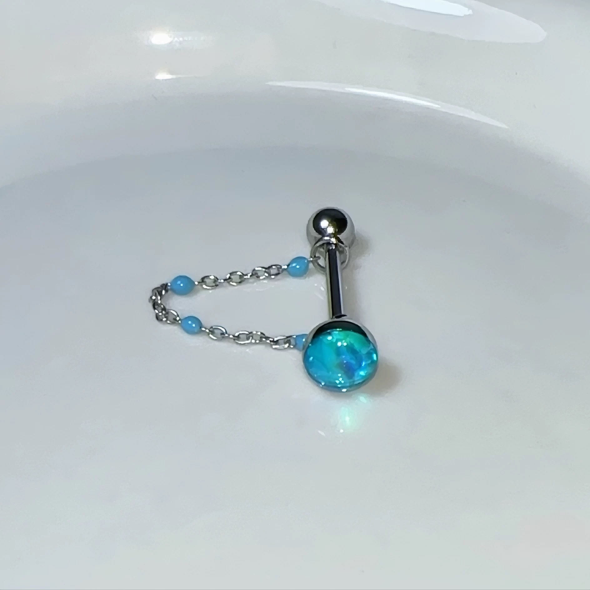 1 Peça Piercing de Língua de A - Body Jewelry Hot avaliação e preço