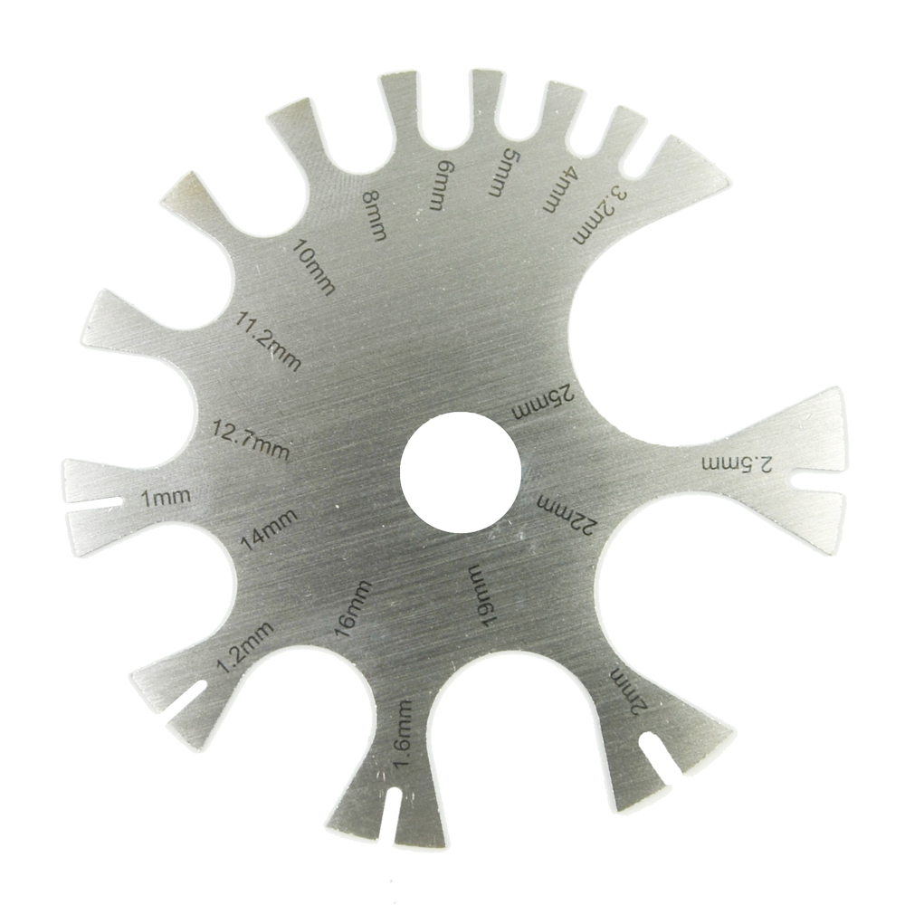 Calibre de aço inoxidável roda - Body Jewelry Gauge To Mm avaliação e preço