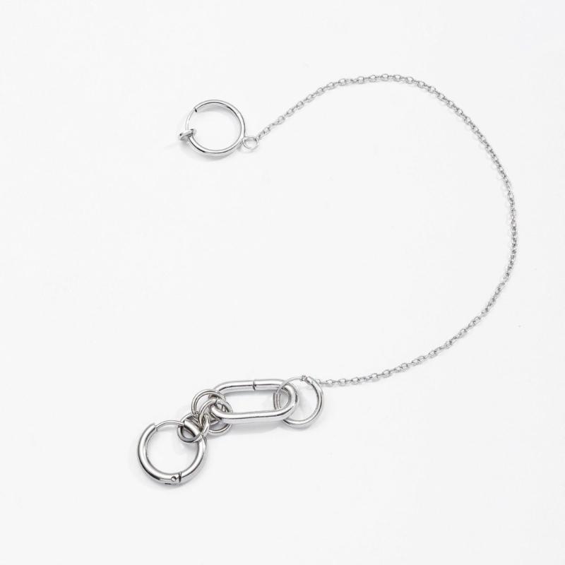A52E 1 conjunto brincos com cl - Body Jewelry Materials avaliação e preço