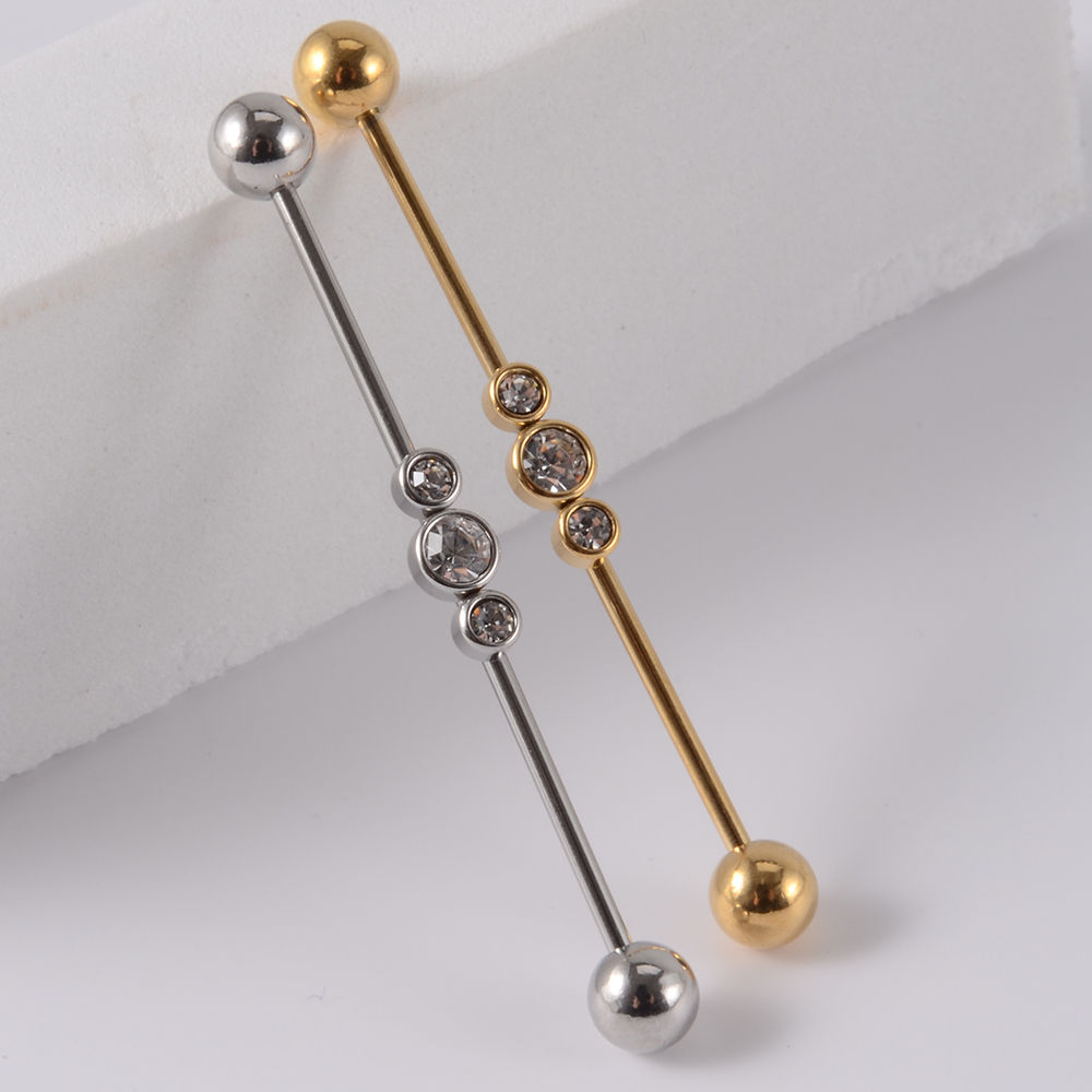 Brinco de aço inoxidável com b - Body Jewelry Industrial avaliação e preço