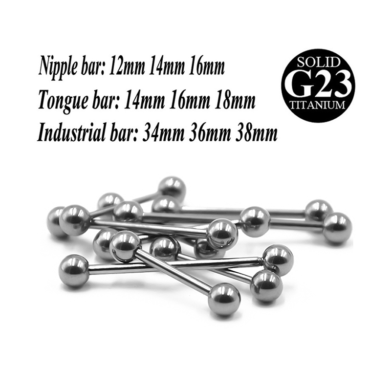 G23 Titanium Tongue Piercing,  - Body Jewelry Industrial avaliação e preço