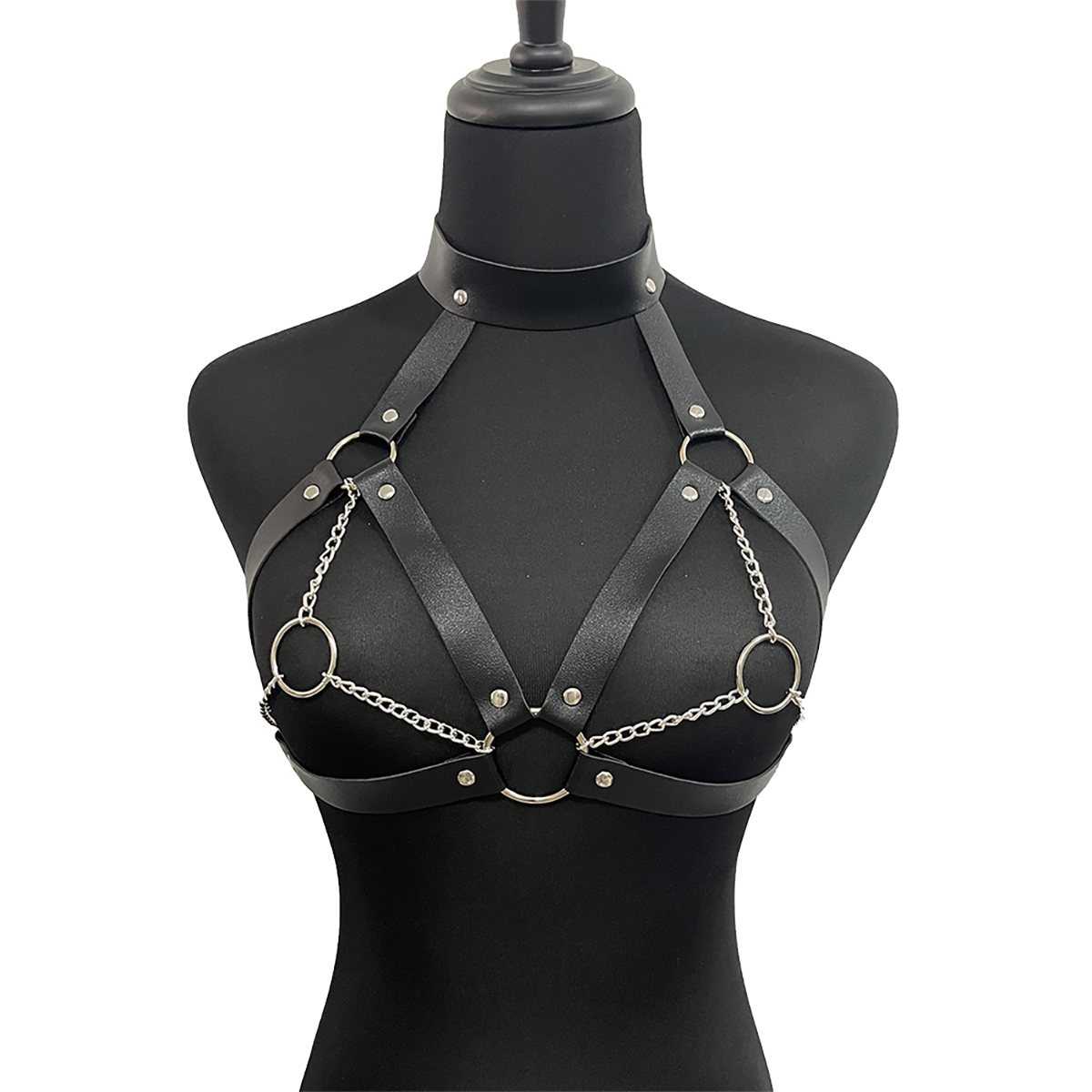 Cinto de couro feminino cintur - Body Jewelry Goth avaliação e preço