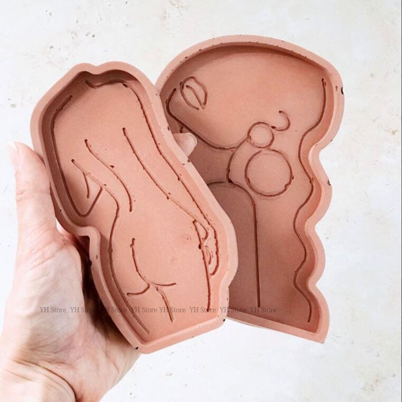 Bandeja de gesso molde de sili - Body Jewelry Storage avaliação e preço