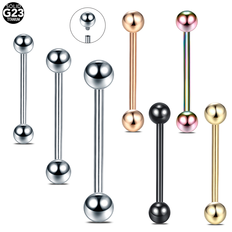 10 pçs/lote g23 titânio língua - Body Jewelry Industrial avaliação e preço