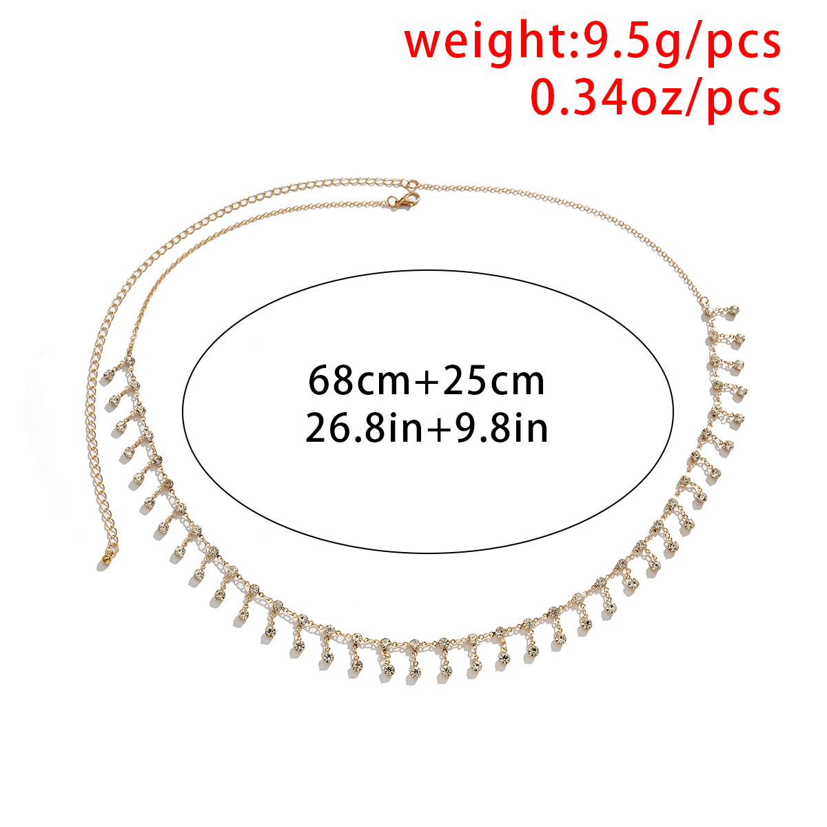 Sexy borla cintura corrente ci - Qualiti Body Jewelry avaliação e preço