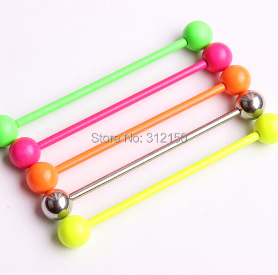 Anel de língua neon doce, 2 pe - Body Jewelry Industrial avaliação e preço