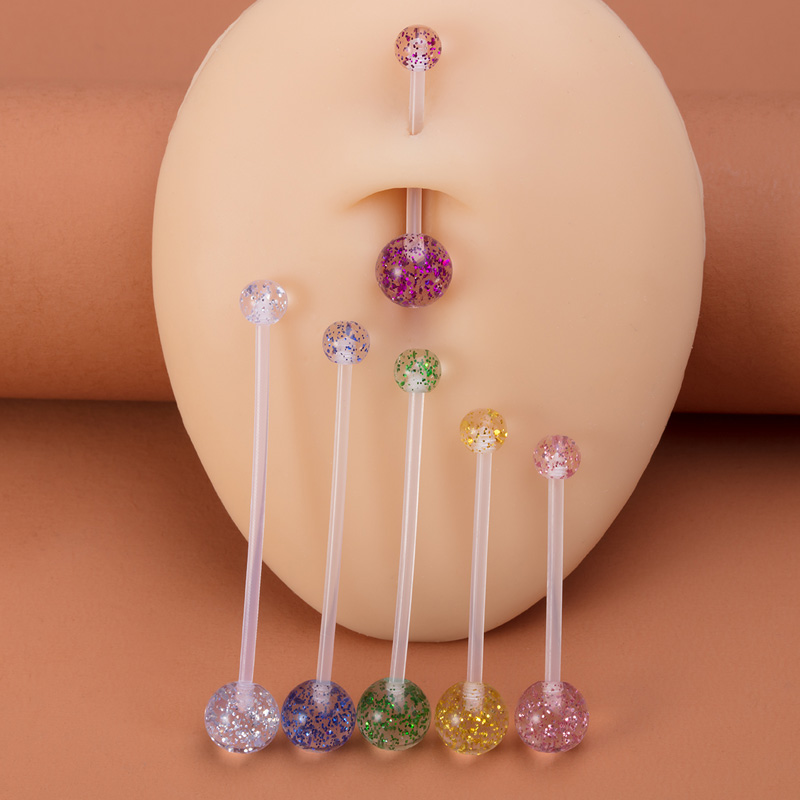 Piercing de umbigo flexível, 6 - Body Jewelry Industrial avaliação e preço