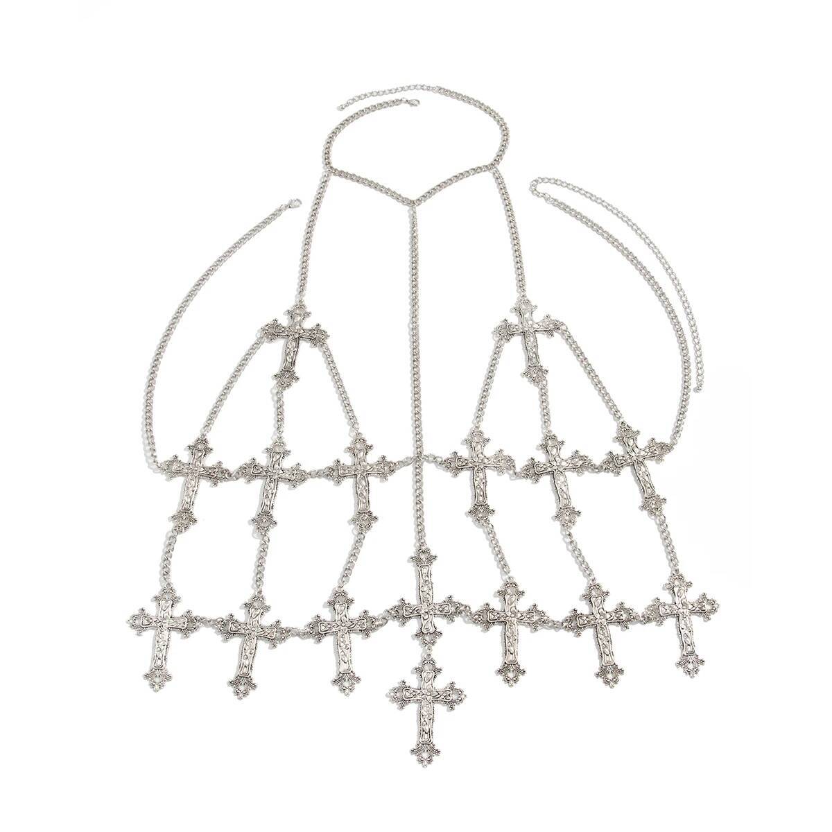 Ingemark sexy cor prata jesus  - Body Jewelry Goth avaliação e preço